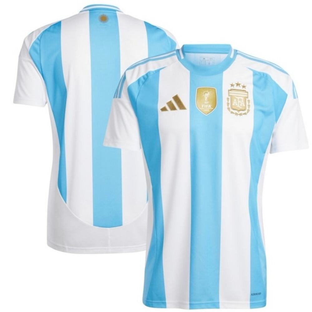 Argentina 2024/25 Home Jersey White slim fit L New FIFA world Champions Messi
